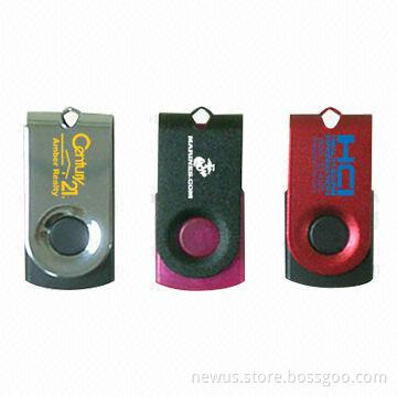 Portable Capless Swivel Twist USB Flash Drives, Two Years Warranty, Provide CE, FCC and RoHS
